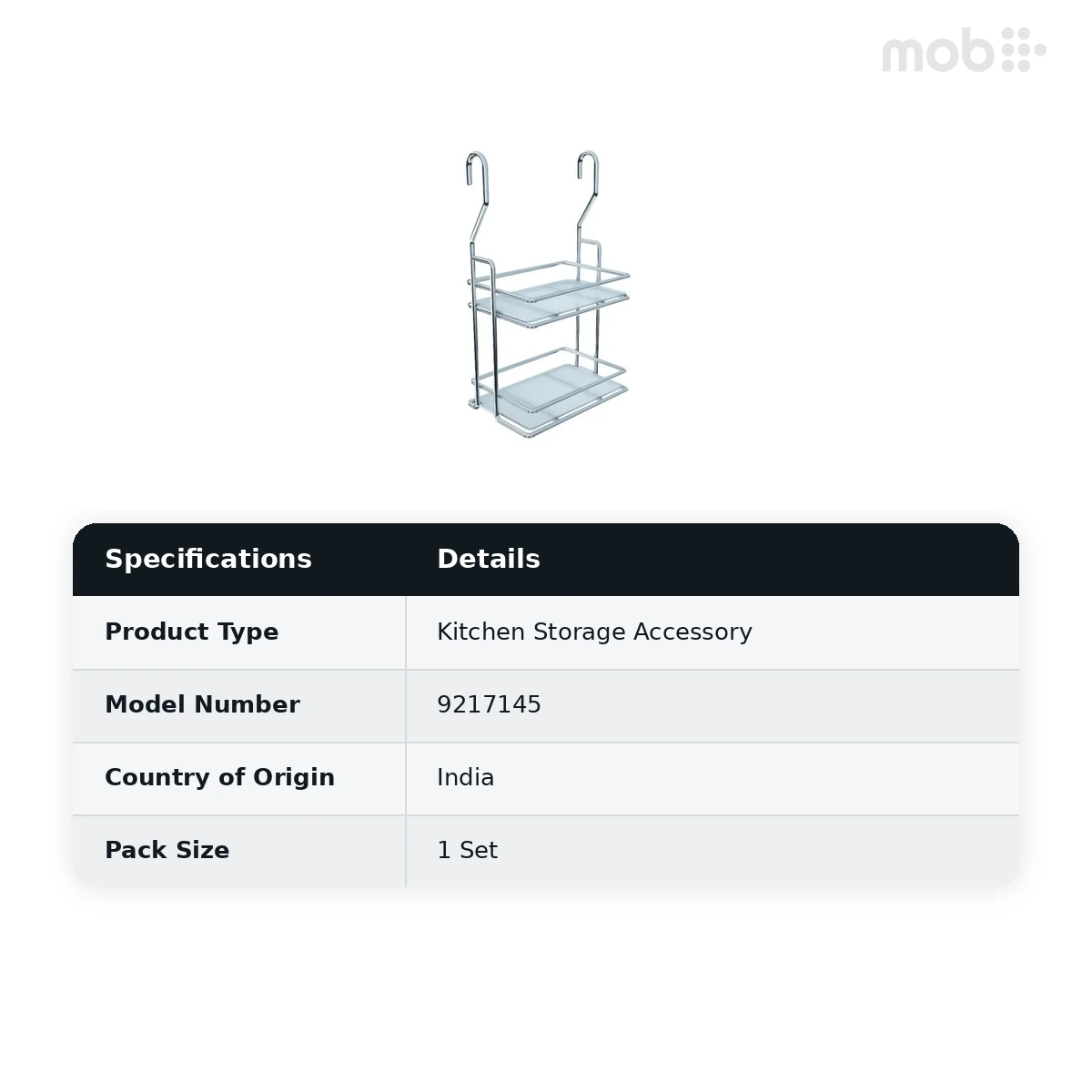 Hettich Cargo Midway Series Multi Purpose Rack 2 Tier code: 9217145 - image 2