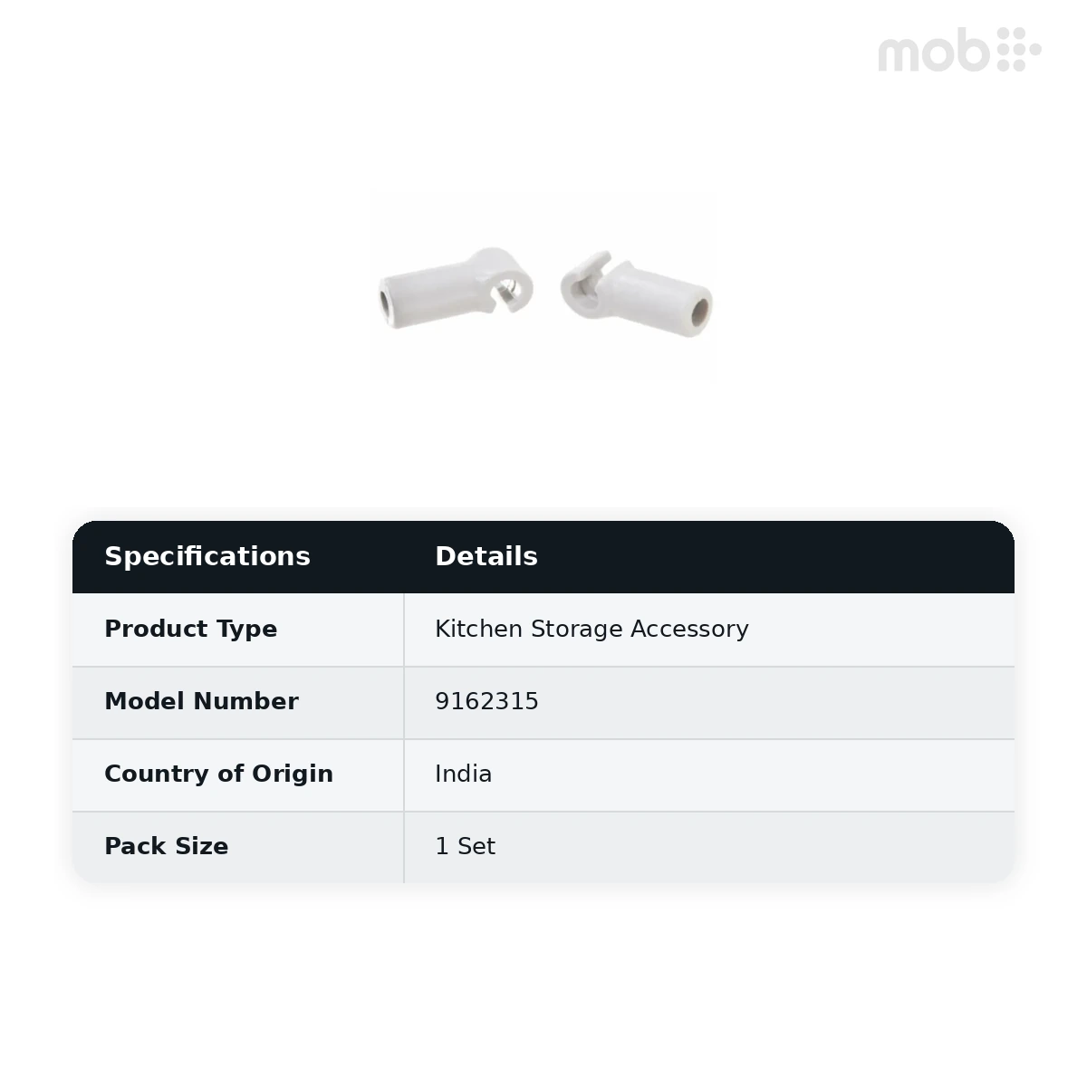 Hettich CargoTech End Connector for Inlets code: 9162315 - image 2