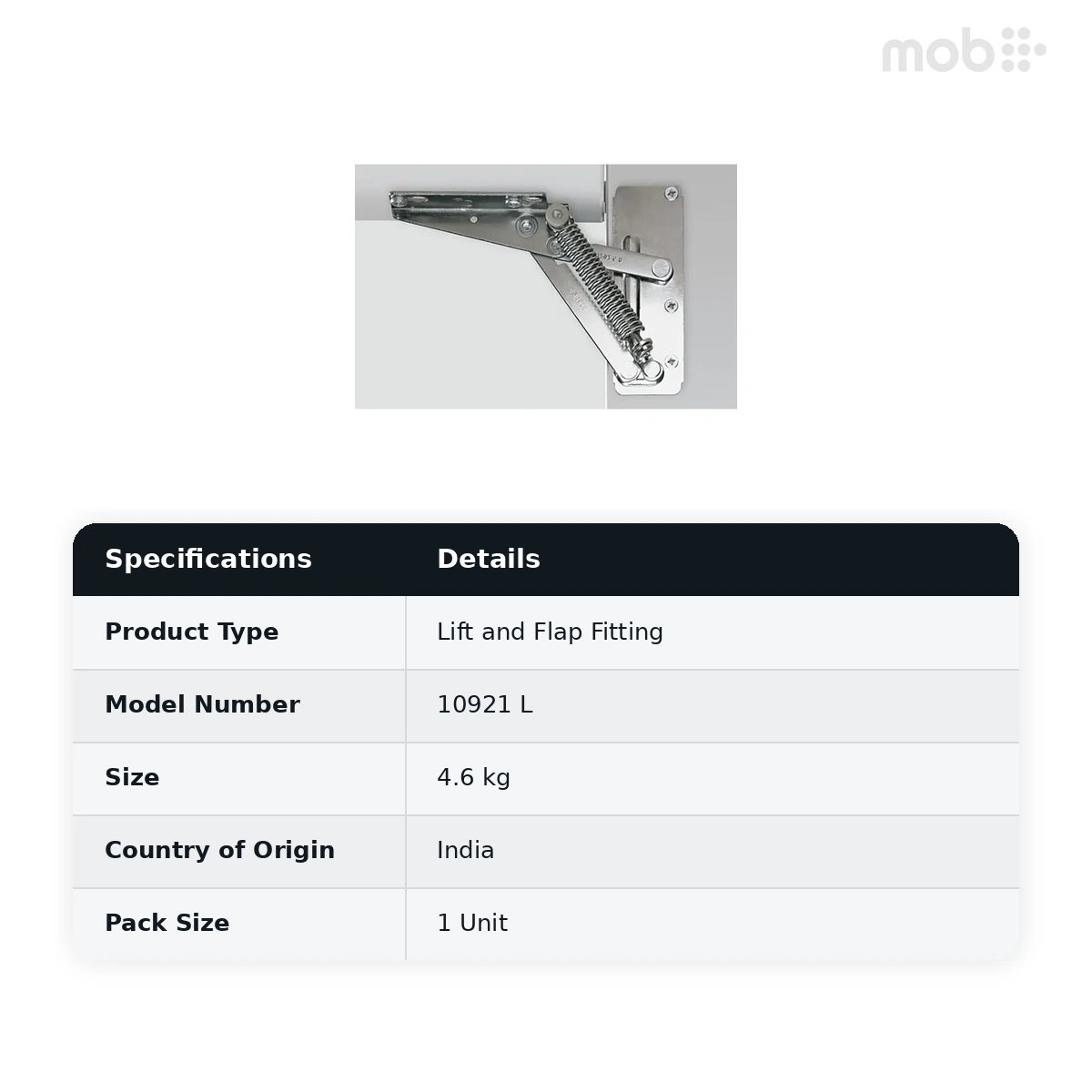 Hettich Flap Lift Exact 90 (4.6 kg) Left code: 10921 L - image 2