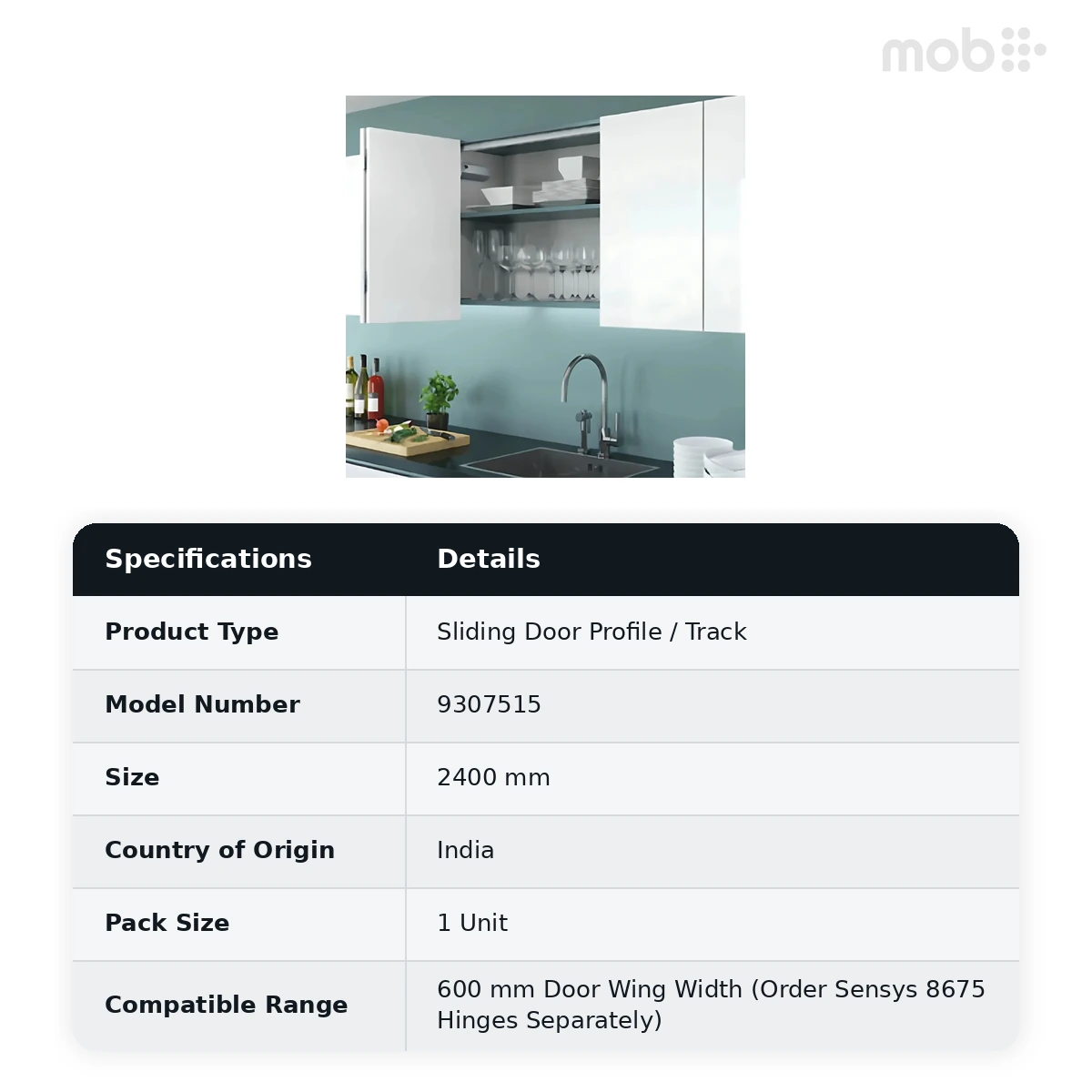 Hettich Runner Profile - 2400 mm code: 9307515 - image 2