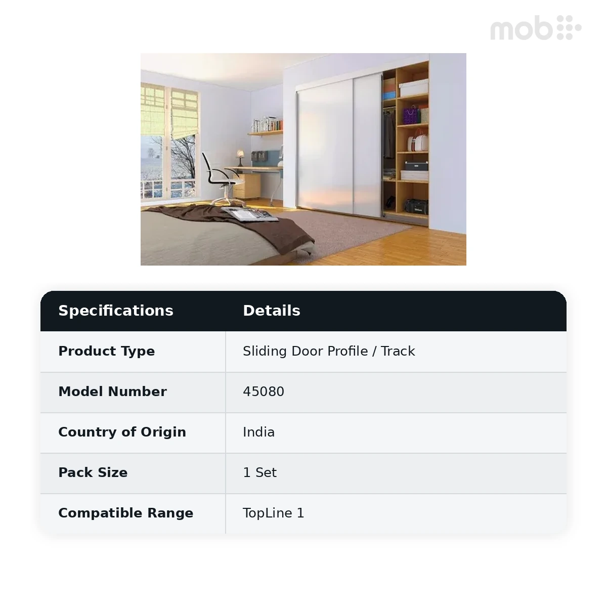 Hettich STB 11 Guide Set for 2-Doors code: 45080 - image 2