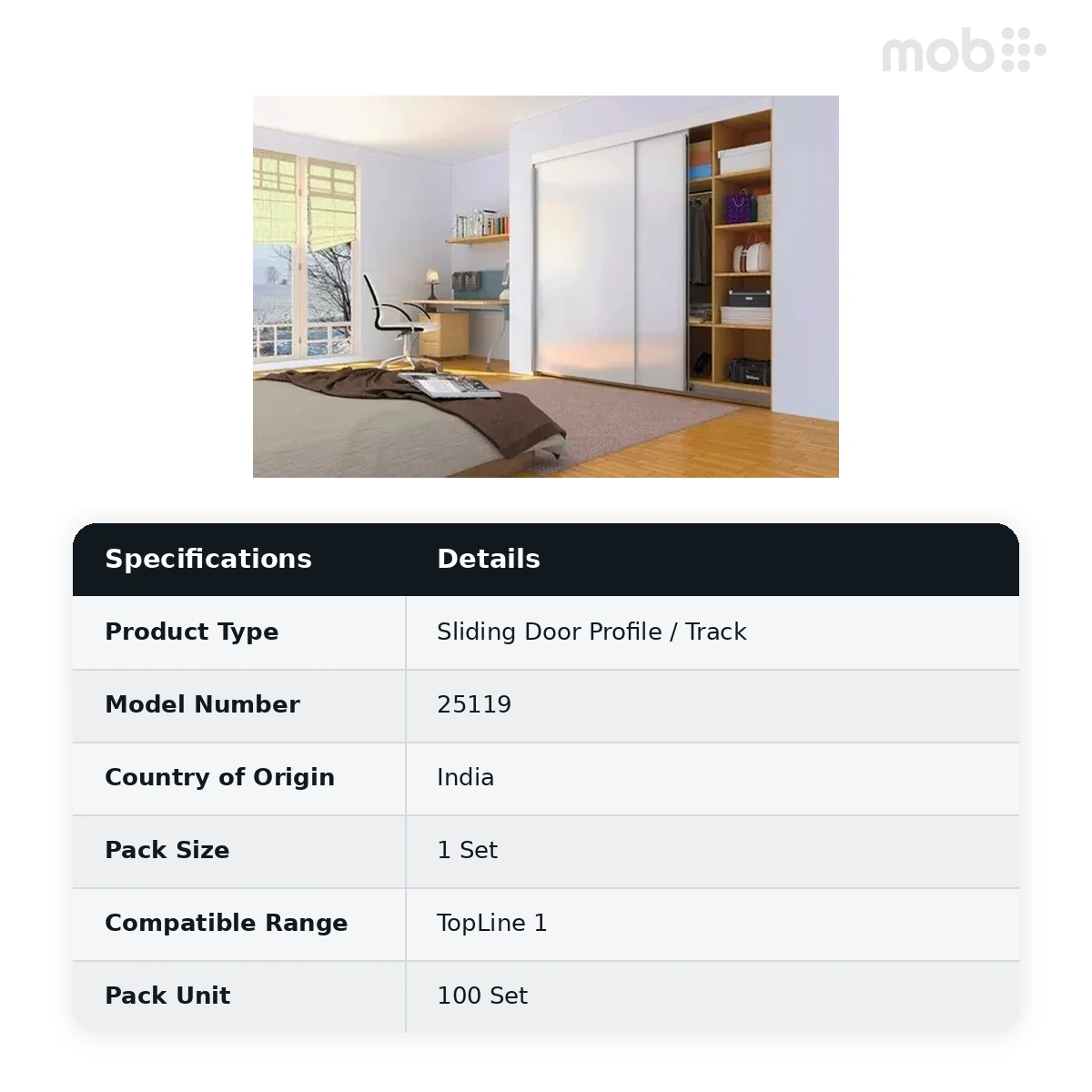 Hettich STB 35 Guide Set for 2-Doors code: 25119 - image 2