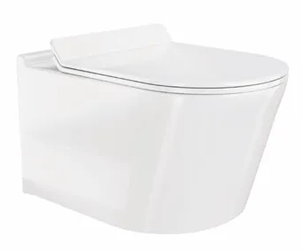 Hindware Evita Wall Mounted Toilet, Size : 550 x 360 x 365 mm, ID : 92615 (P-180), Star White