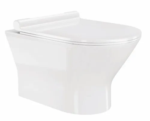 Hindware Fabio Neo Wall Mounted Toilet, Size : 510 x 360 x 350 mm, ID : 20157 (P-220), Star White