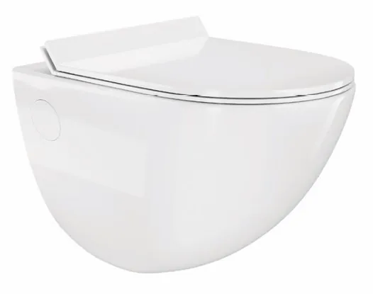 Hindware Elegance Aura Wall Mounted Toilet, Size : 520 x 370 x 360 mm, ID : 92659 (P-225), Star White