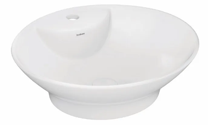 Hindware Evita Over the Counter Basin, Size : 470 x 410 x 135 mm, ID : 10101, Star White