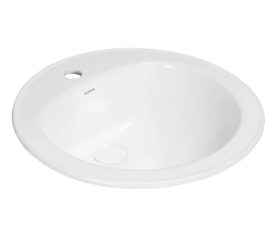 Hindware Round Starlet Counter Top Basin, Size : 490 mm Dia, ID : 10052, Star White