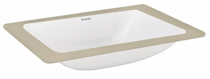 Hindware Garnet Under Counter Basin, Size : 580 x 430 mm, ID : 10080, Star White