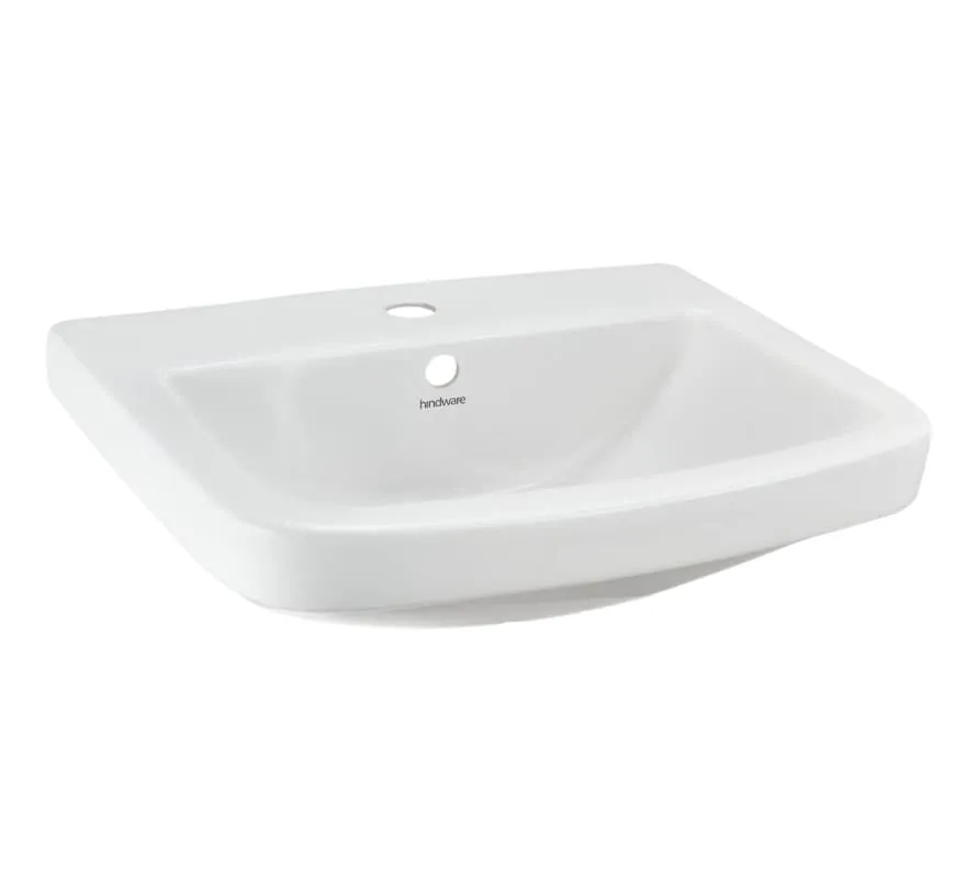Hindware Pure Wall Hung Basin, Size : 500 x 400 mm, ID : 10127, Star White - image 1