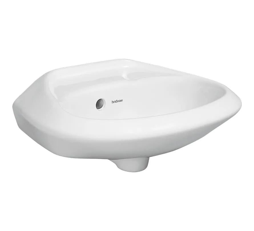 Hindware Windsor Wall Hung Basin, Size : 460 x 360 mm, ID : 10036, Star White
