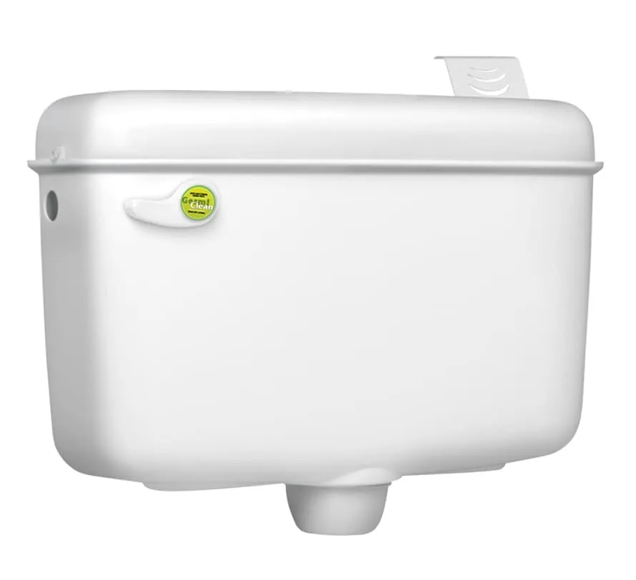 Hindware Sleek Essence (Single Flush) PVC Cistern, Size : 400 x 125 x 356 mm, Cat No. : 511209, Star White