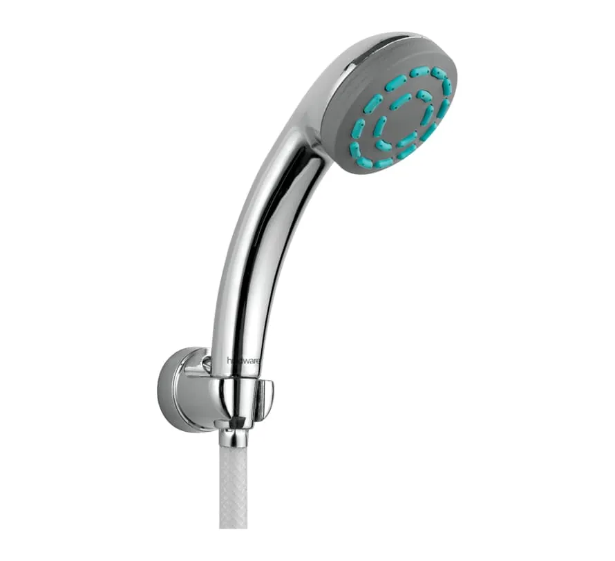 Hindware Single Flow Hand Shower with 1 mtr PVC Hose Pipe, Cat. No.: F160026, Chrome
