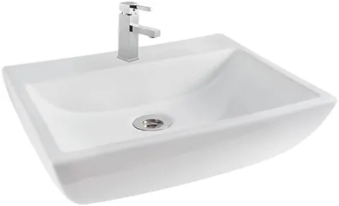 Hindware Fabio Over the Counter Basin, Size : 450 x 370 x 145 mm, ID : 10104, Star White