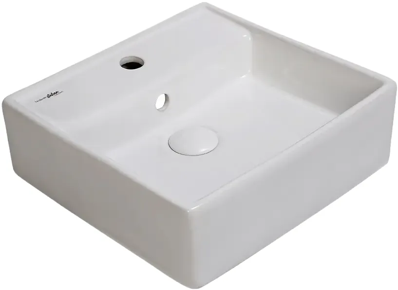 Hindware Inox Over the Counter Basin, Size : 385 x 385 x 130 mm, ID : 91050, Star White