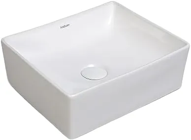 Hindware Tozzo Over the Counter Basin, Size : 370 x 310 x 135 mm, ID : 10105, Star White
