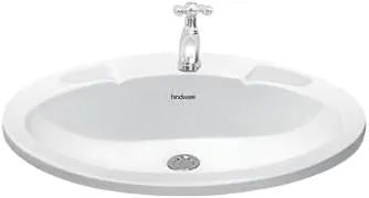 Hindware Rhapsody Counter Top Basin, Size : 630 x 500 mm, ID : 10045, Star White