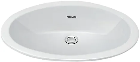 Hindware Oval Counter Top Basin, Size : 560 x 410 mm, ID : 10017, Star White