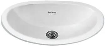 Hindware Mini Oval Counter Top Basin, Size : 490 x 360 mm, ID : 10051, Star White
