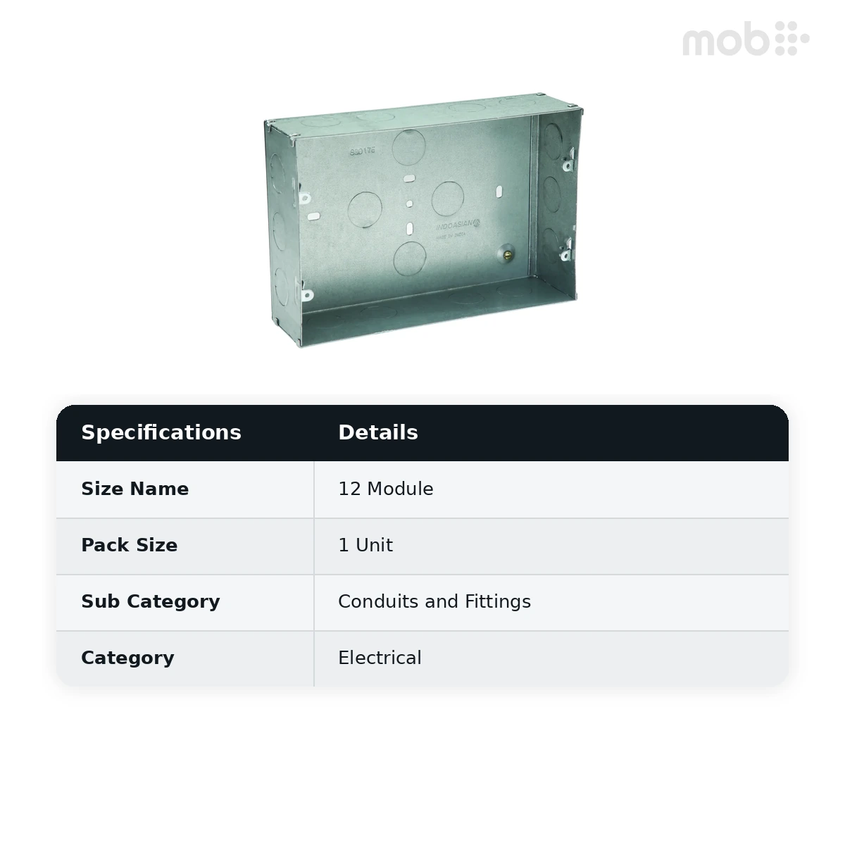 IndoAsian Shynora Metal Flush Box- 12M 800175 - image 2