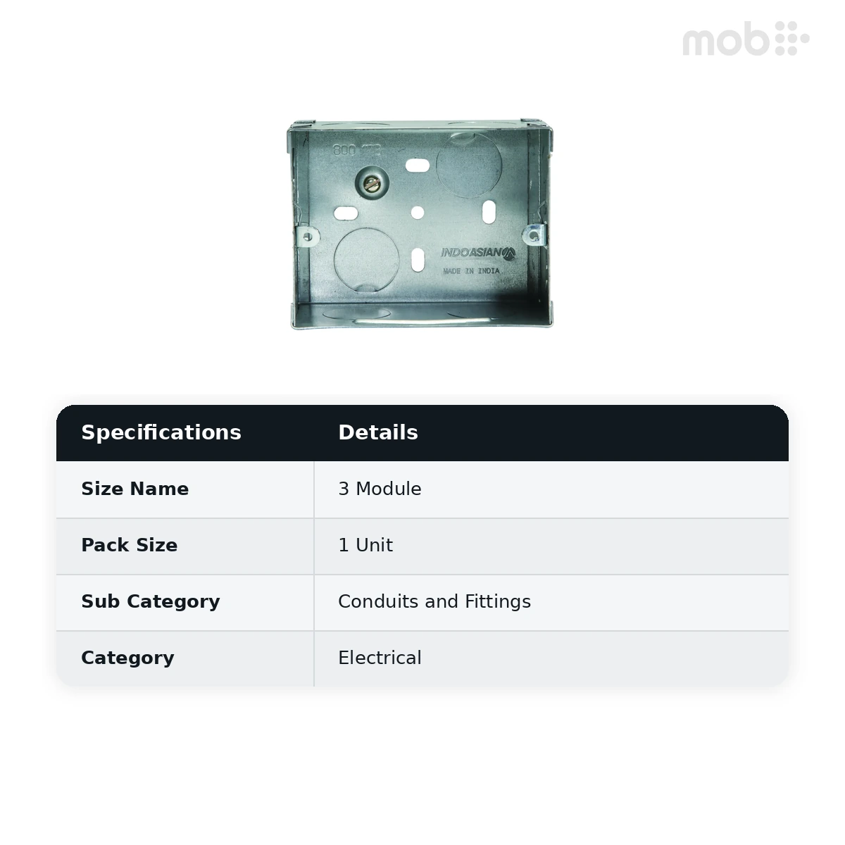 IndoAsian Shynora Metal Flush Box- 3M 800173 - image 2