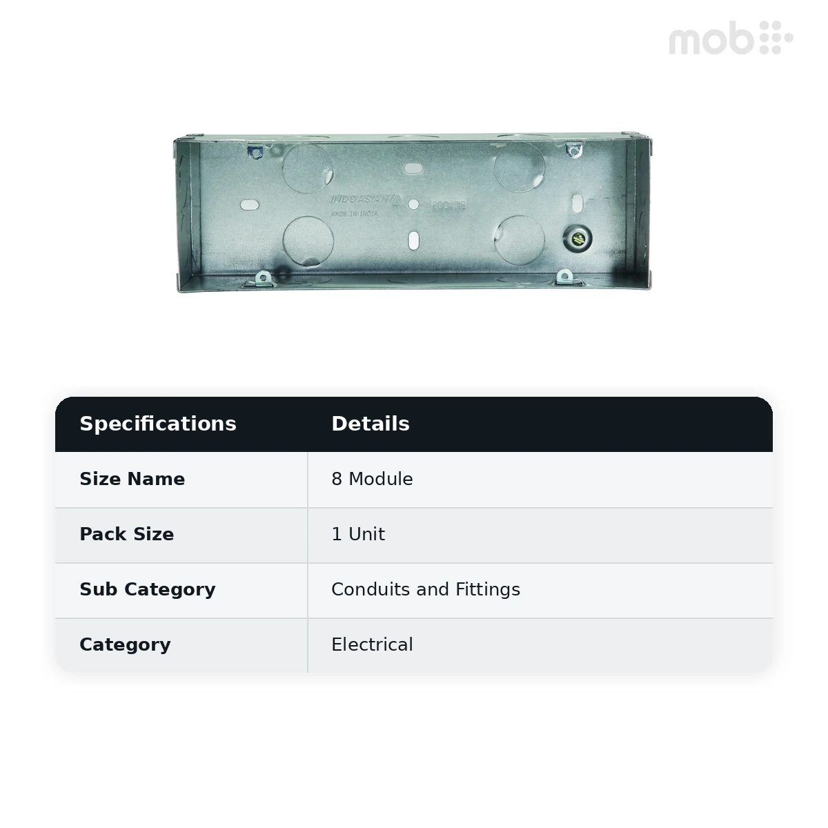 IndoAsian Shynora Metal Flush Box- 8M 800178 - image 2