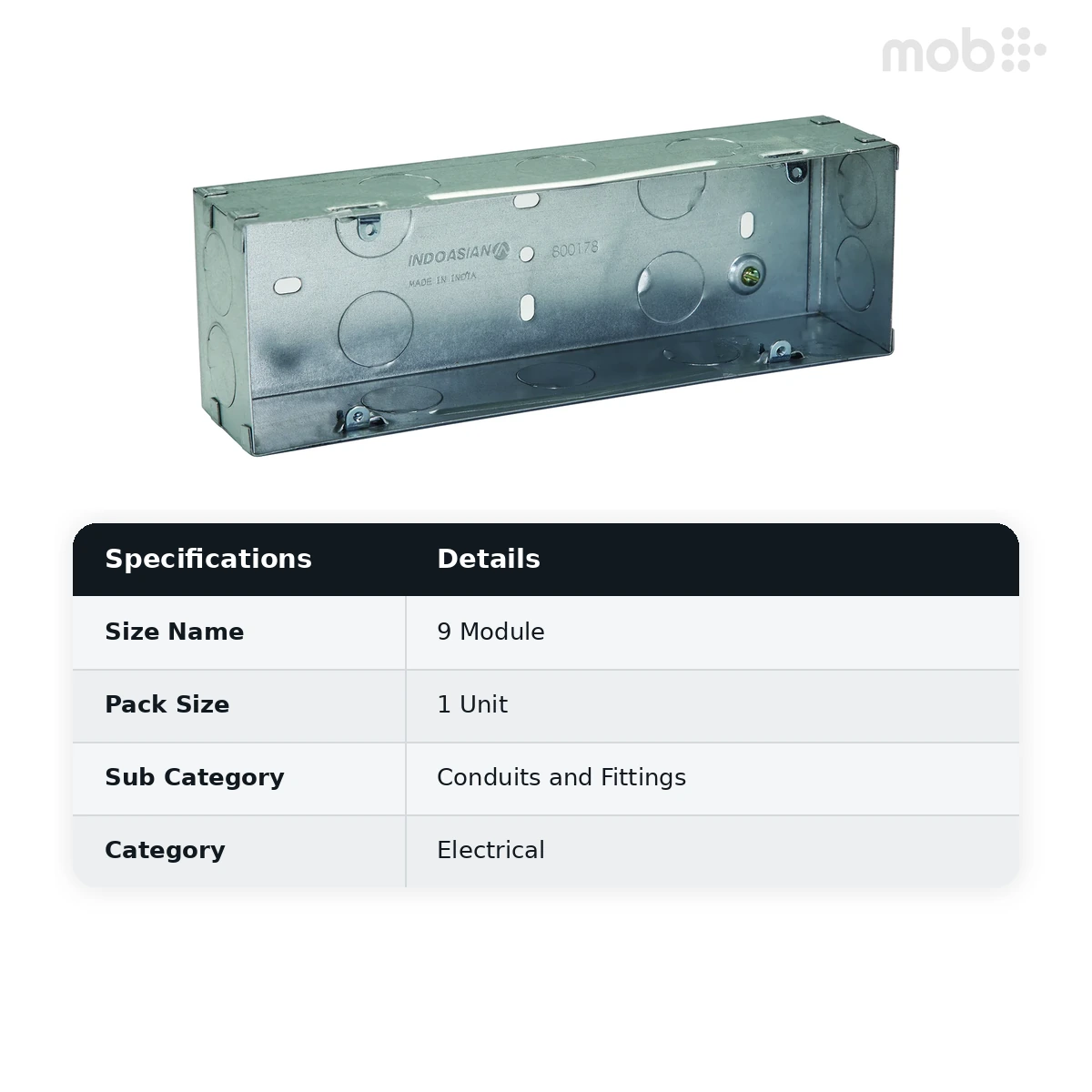 IndoAsian Shynora Metal Flush Box- 9M 810867 - image 2