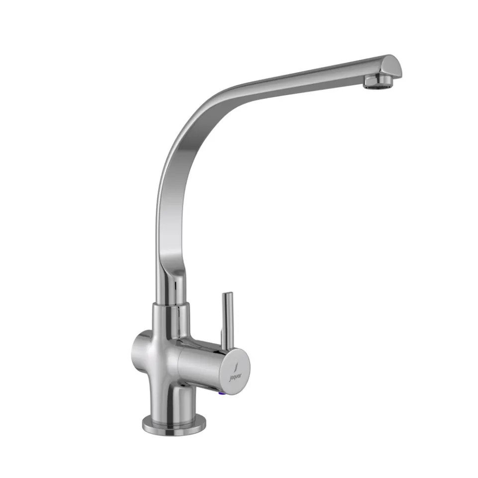 Jaquar Florentine Prime Sink Cock with Extended Swinging Spout, Table Mounted, Chrome | Code: FLP-CHR-5357PMD