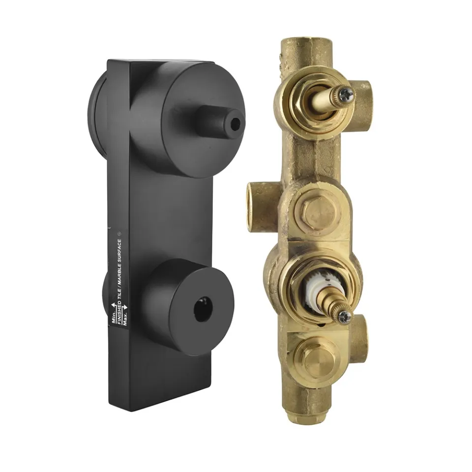 Jaquar Allied Aquamax Thermostatic Shower Mixer Concealed Body with 2-Way Diverter, Chrome | Code: ALD-CHR-681N
