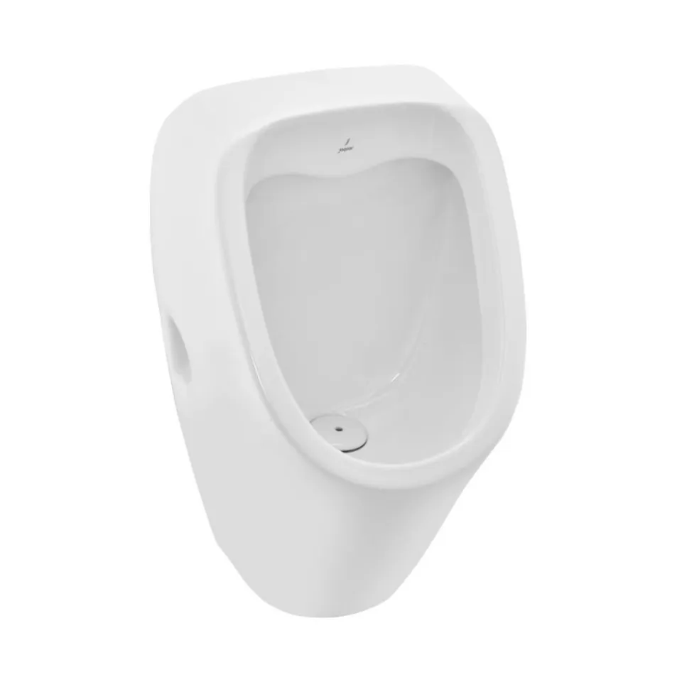 Jaquar Back-Inlet Wall-Mounted Urinal with Fixing Accessories, 385 x 325 x 635 mm, White | Code: URS-WHT-13253N