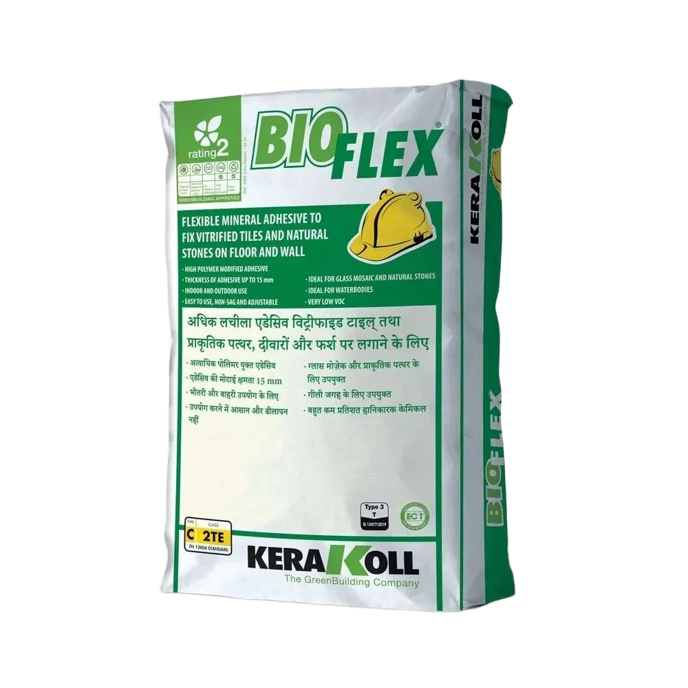 Kerakoll Bioflex Flexible Tile and Natural Stone Adhesive, Grey, 20Kg Bag