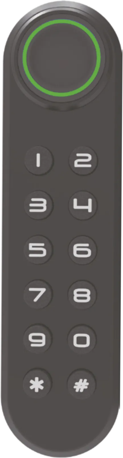 Kich Digital Furniture Wardrobe Lock with Fingerprint, Passcode and E-Key, Black, Code: DFL1101B