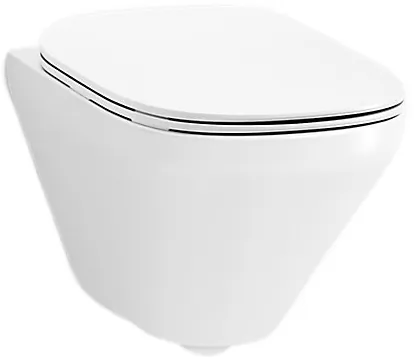 Kohler ModernLife Edge™ Wall-hung round-front toilet bowl with skirted trapway, Cat. No.: 27791IN-0, White
