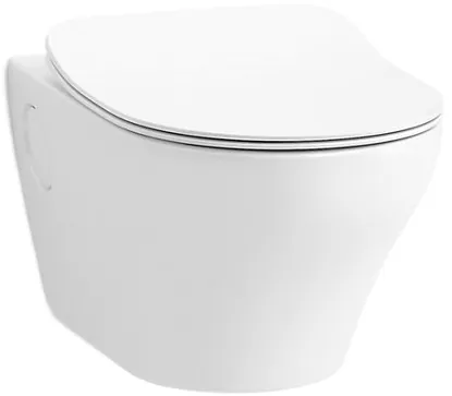 Kohler APT™ Wall-hung round-front toilet bowl with skirted trapway, Cat. No.: 30306IN-0, White