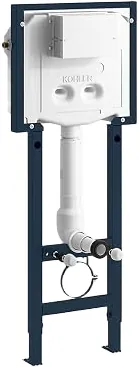 Kohler Evo Fit+™ In-wall tank with frame, Cat. No.: 33931IN-M-0, Mechanical flush, White