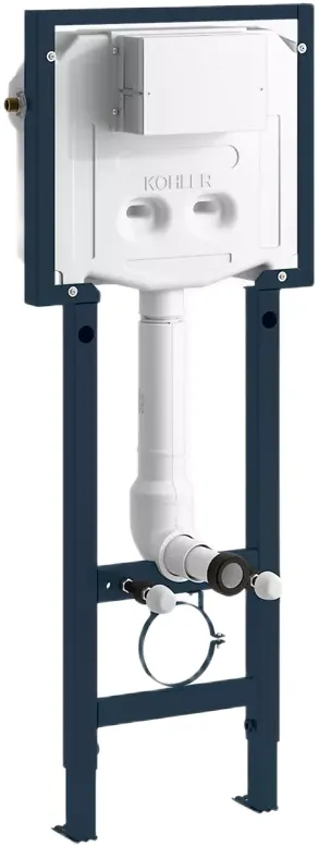 Kohler Evo Fit+™ In-wall tank with frame, Cat. No.: 33931IN-P-0, Pneumatic flush, White