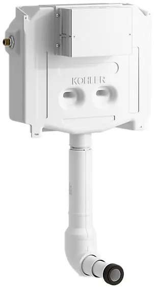 Kohler Evo Flush™ In-wall tank without frame, Cat. No.: 33926IN-P-0, Pneumatic flush, White