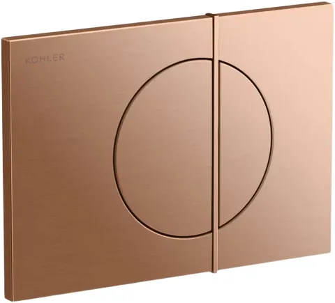 Kohler Note™ Dual-flush faceplate, Cat. No.: 75891IN-M-BRD, Mechanical flush, Vibrant Brushed Rose Gold