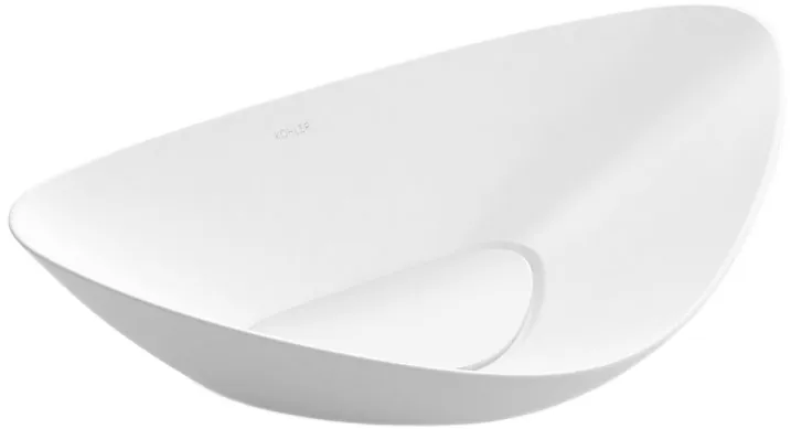Kohler Nysa Vessel Basin Without Faucet Hole, Cat. No.: 31343IN-SS-0, White