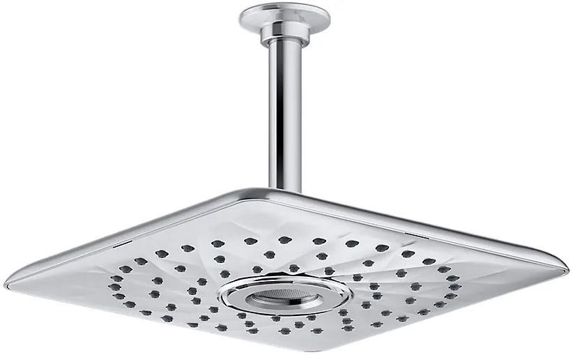 Kohler Rain Max Square 25.4 cm single-function rainhead, 22 lpm, Cat. No.: 26855IN-CP, Polished Chrome
