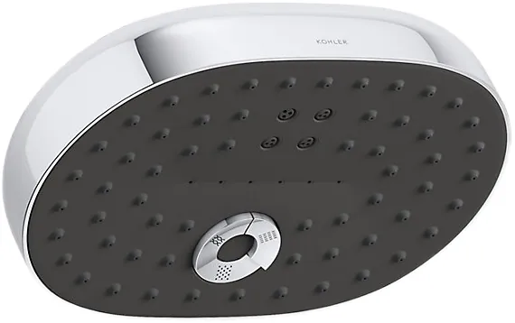 Kohler Statement™ Oblong three-function 20.2 cm showerhead, 9.5 lpm, Cat. No.: 26290IN-CP, Polished Chrome
