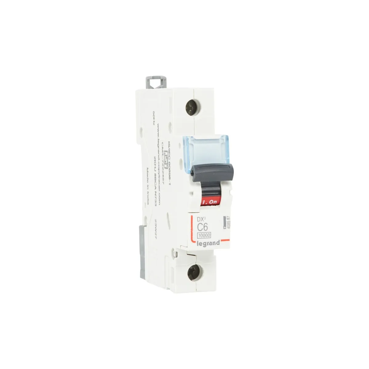 Legrand DX3 MCBs 6 A - 1 module, Cat. No.: 4085 87