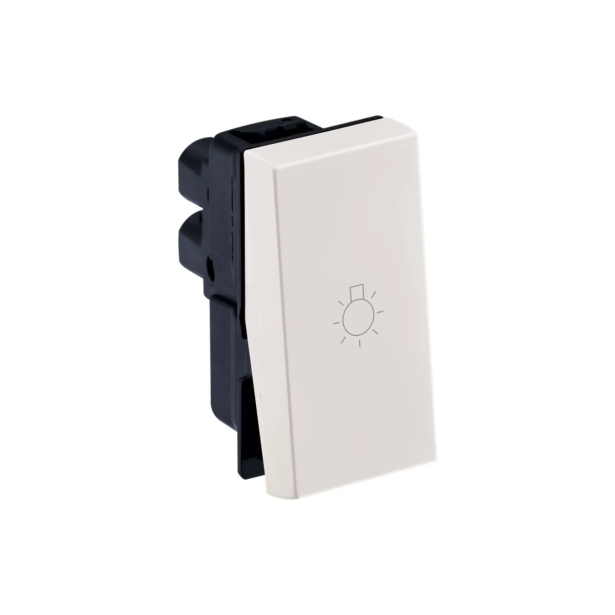 Legrand Myrius 6A - Switch - 1 Way - with "Light" Marking - 1 Module, Cat. No.: 6792 03