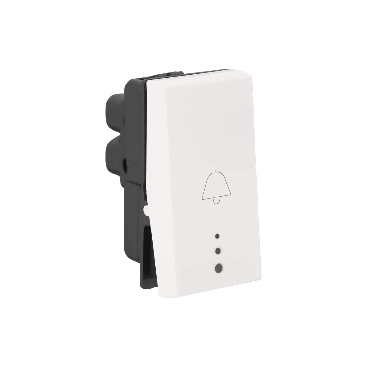 Legrand Myrius 6A - Bell Push - 1 Way - with Indicator - 1 Module, Cat. No.: 6792 21