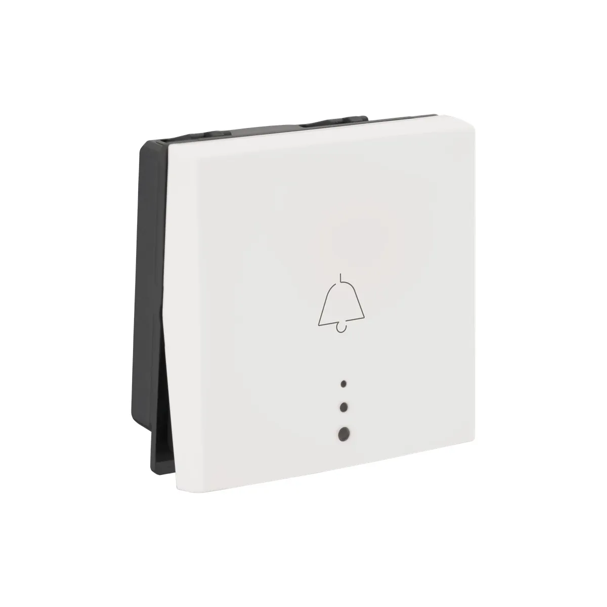 Legrand Myrius 6A - Bell Push - 1 Way - with Indicator - 2 Module, Cat. No.: 6792 23