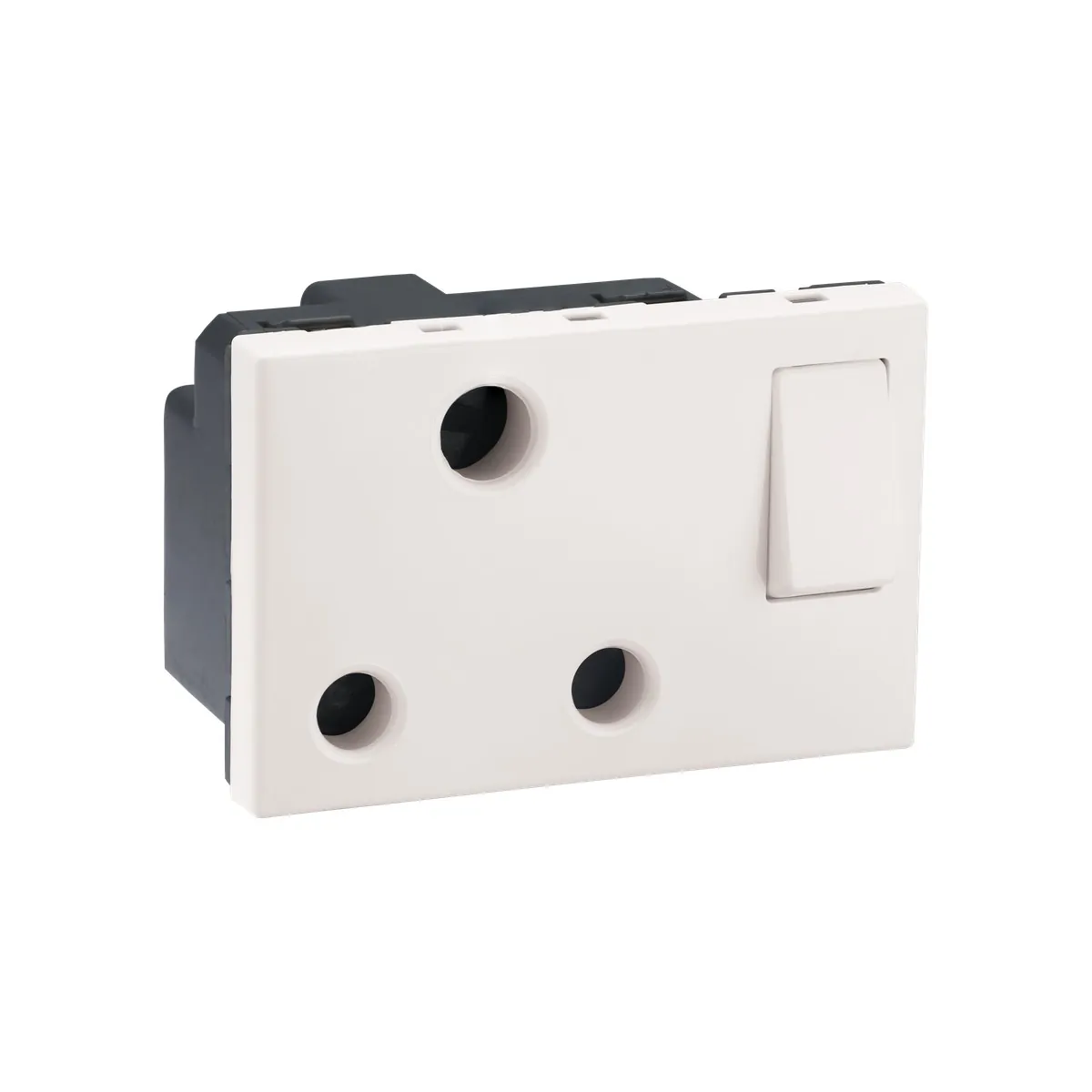 Legrand Myrius 16A - Switch Socket - with Shutter - 3 Pin - 3 Module, Cat. No.: 6792 26