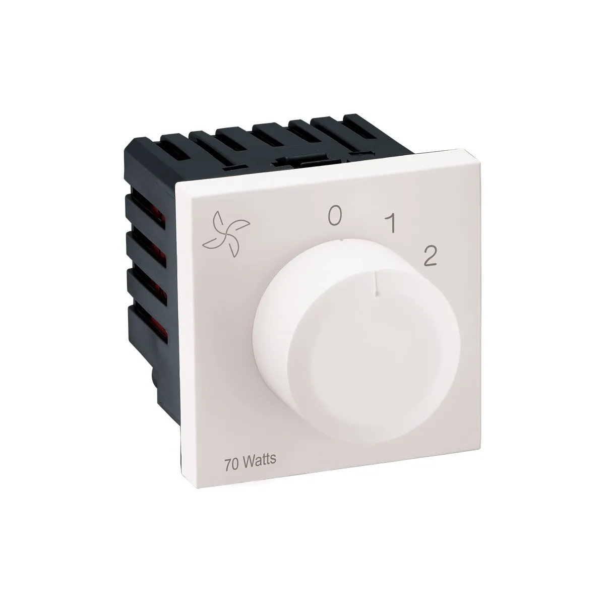 Legrand Myrius Fan Regulator - 70 Watts - ISI - 2 Module, Cat. No.: 6792 42