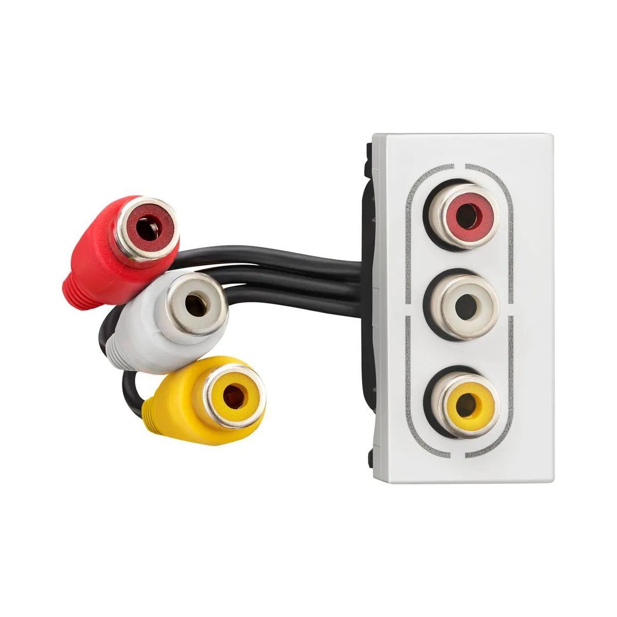 Legrand Myrius Preterminated Audio/Video Connector - 1 Module, Cat. No.: 6792 67