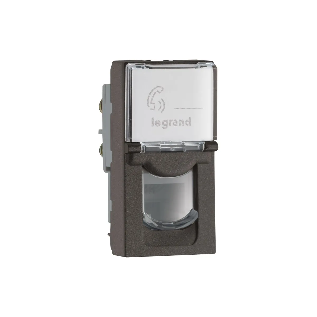 Legrand Myrius Telephone Socket - RJ11 - 1 Module, Cat. No.: 6794 62
