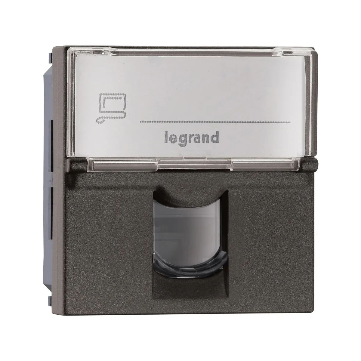 Legrand Myrius Information Socket - RJ45 - Cat 6 - UTP - Tooless with Shutter - 2 Module, Cat. No.: 6794 66