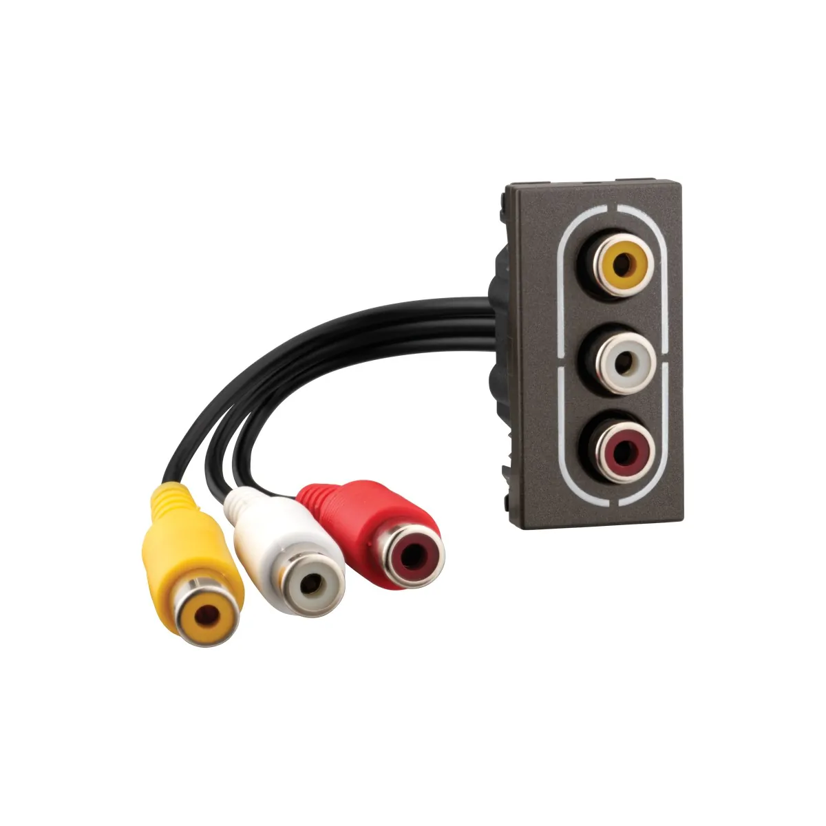 Legrand Myrius Preterminated Audio/Video Connector - 1 Module, Cat. No.: 6794 67